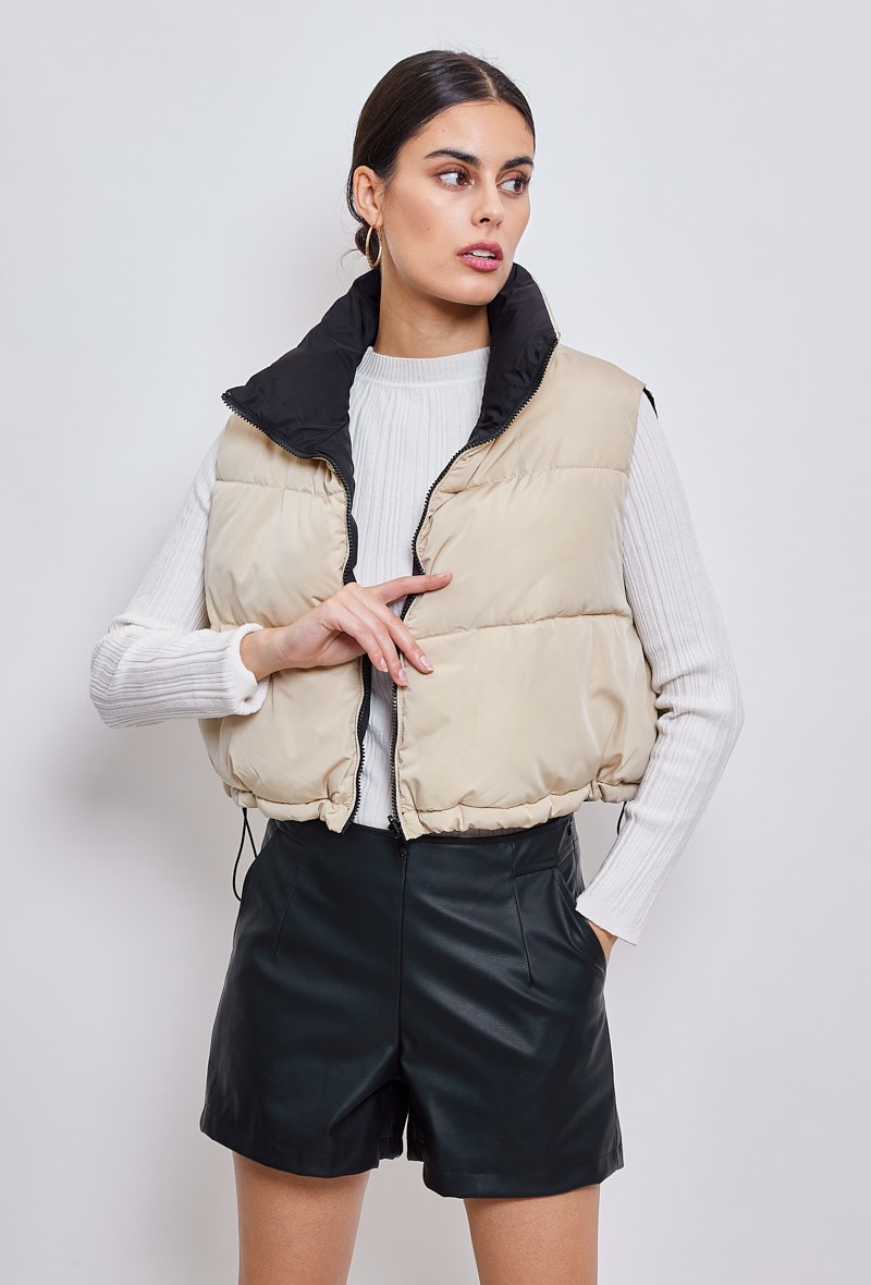 Mico-Shopping-Gilet sans manches réversible